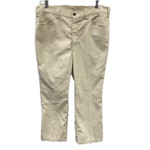 Vintage Levi's Black Tab Corduroy Pants 38 x 27 Gentleman's Jeans Beige Mens